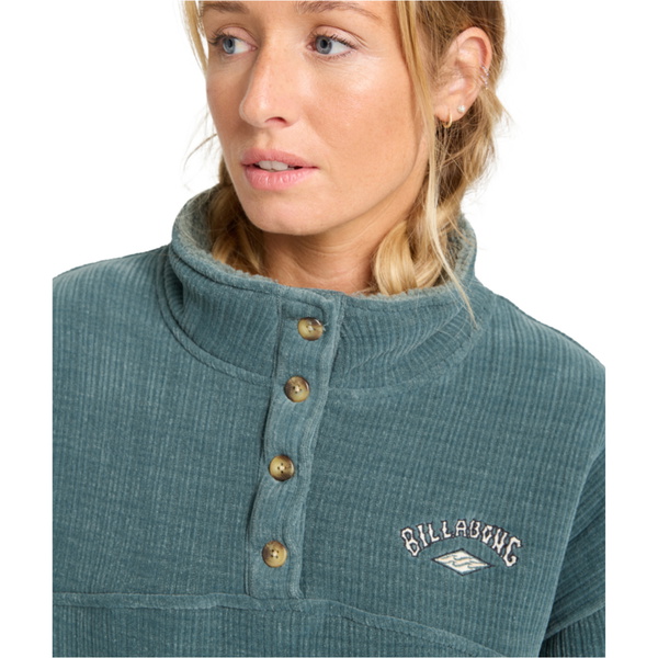 2025 Billabong Mujer Sudadera Pullover All Mine EBJPF00115 - Slate Blue
